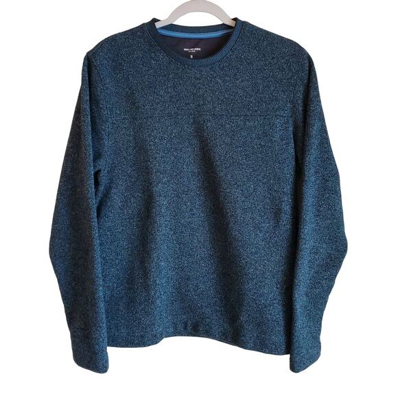 Van Heusen Other - VAN HEUSEN Men S Small Sweater Storm Blue Fleece Lined Classic Fit Chest 38"